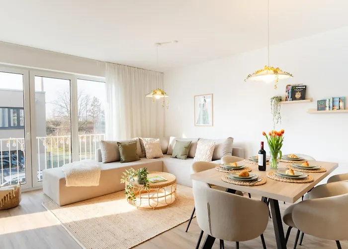 Neu - Premium-Apartment Mit Balkon - Perfekt Fuer Familien, Gruppen Und Geschaeftsreisende