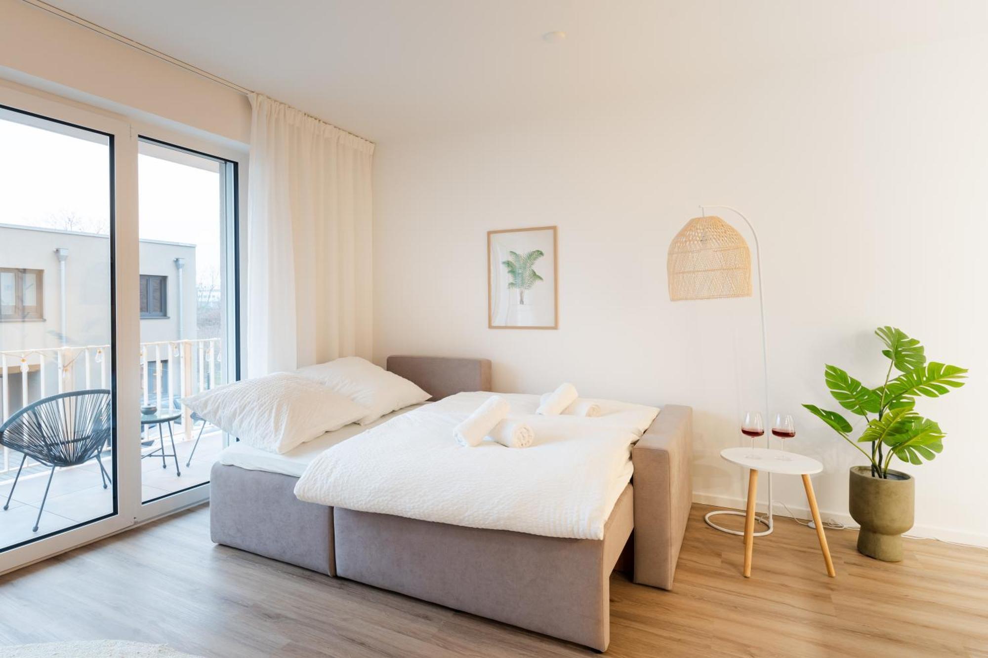 Apartment Neu - Premium-apartment Mit Balkon - Perfekt Fuer Familien, Gruppen Und Geschaeftsreisende *